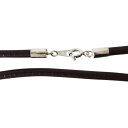 レザーチョーカー濃茶4mm50cm シルバー925 銀 本革 メイン ネックレス メンズ レザー チョーカー 革ネックレス(LEATHER CHOKER ) 送料無料 おしゃれ