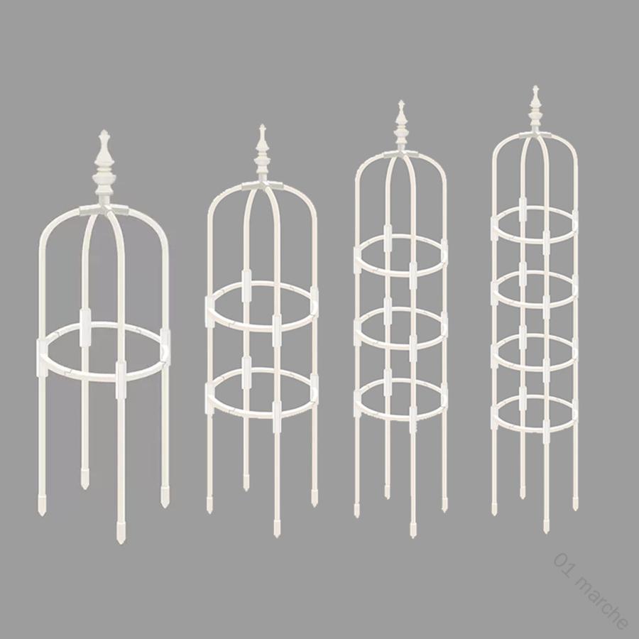 バラ用オベリスク 園芸用オベリスク 植木鉢用支柱 黒 白 カラー選択可 ミニオベリスク 朝顔 薔薇 ミニ..