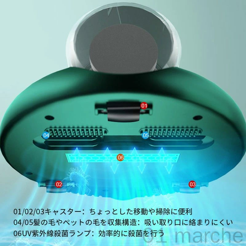 ダニ対策 強吸引力 布団掃除機 高速たたき機能付き インテリジェント布団クリーナー USB Type-C充電対応 ダニ除去 埃除去 UVランプ除菌 効率的殺菌 コンパクト設計 紫外線ランプ搭載