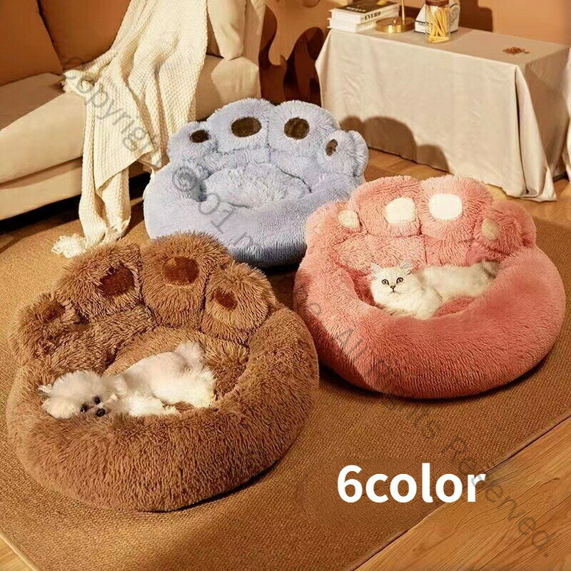 ペットベッド 6color 丸型 ふわふわベッド 犬 猫 ペットベッド クッション 犬用クッション ペット用品 ..
