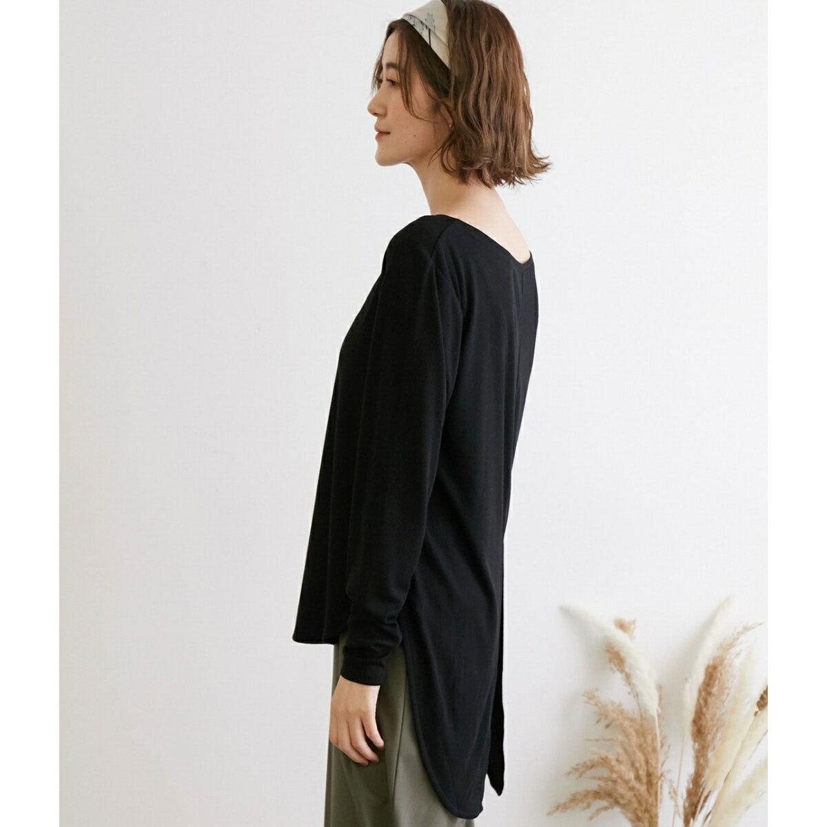 【2WAY】結べるスリットトップス／ロペピクニック