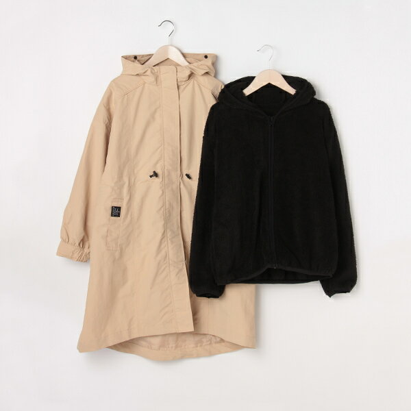 ボアライナーつきロングブルゾン／ラブトキシック