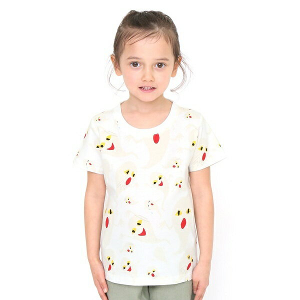 【キッズ】コラボレーションTシャツ/おばけパターン(せなけいこ)／グラニフのサムネイル