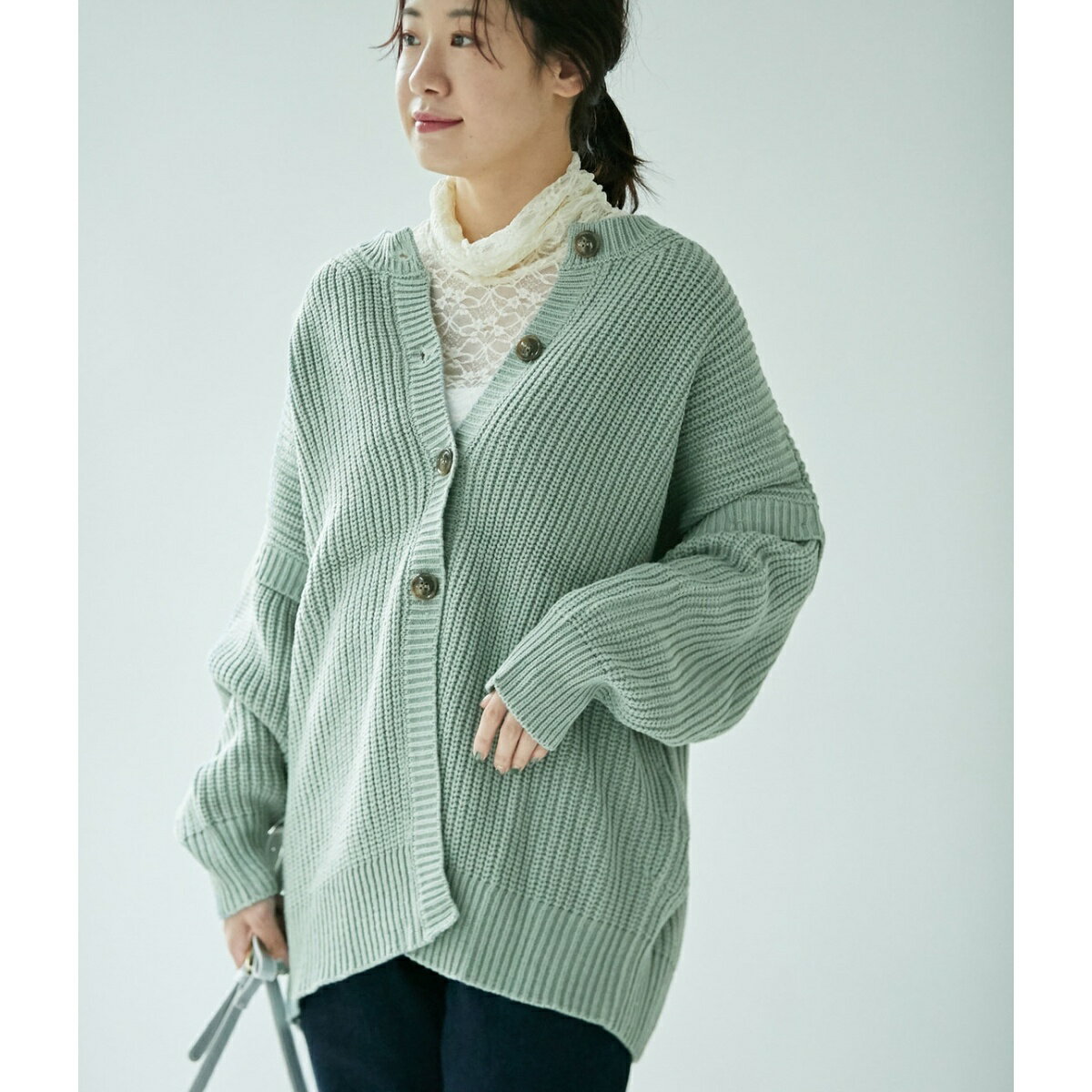 【マルチWAY】【WEB限定カラーあり】袖取り外しカーディガン プルオーバー／ロペピクニック（ROPE' PICNIC）のサムネイル