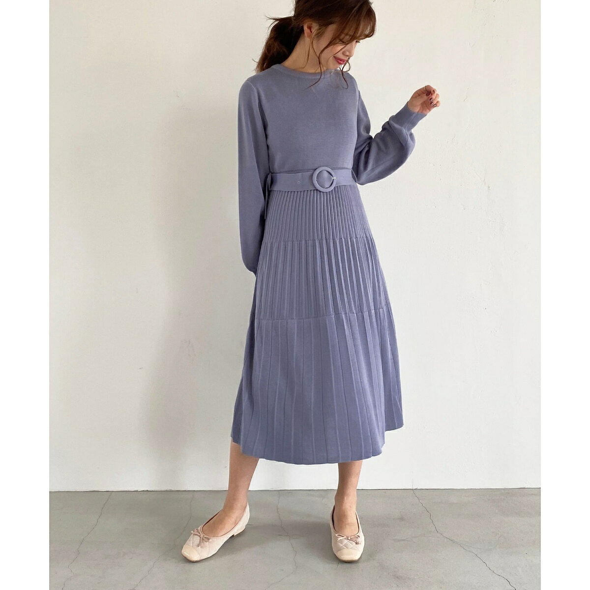 バックレースニットワンピース／マジェスティックレゴン