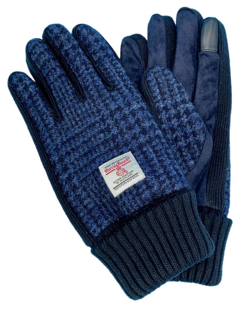 メンズ手袋 ハリスツイード HarrisTweed スマホ対応／ウィングス（Wing-s）