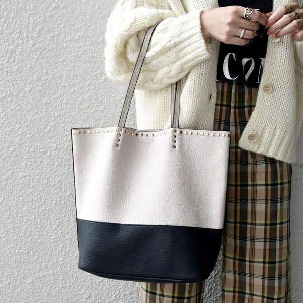 【WEB限定】SHIPS any: 2WAY スタッズ ビッグトート 2／シップス エニィ（SHIPS any）のサムネイル