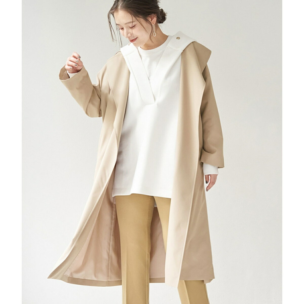 【リンクコーデ】デザイントレンチコート／ロペピクニック（ROPE' PICNIC）のサムネイル