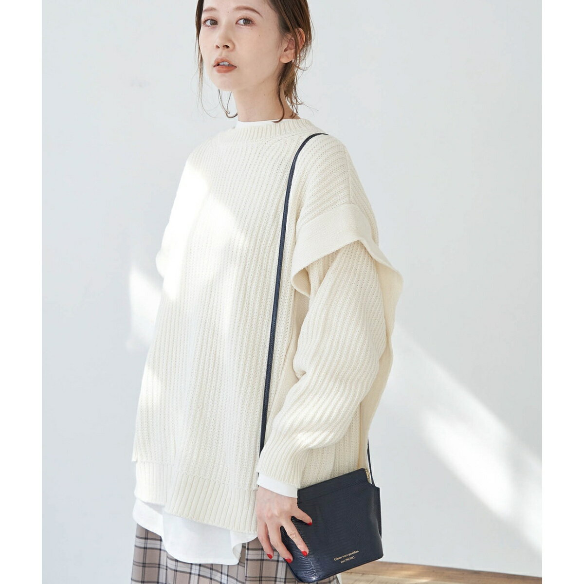 【マシンウォッシャブル】マルチWAYカーディガン プルオーバー／ロペピクニック（ROPE' PICNIC）のサムネイル
