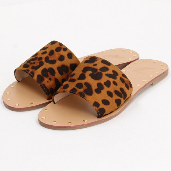 ゴールドスタッズミュールペタンコサンダル／ヌーベルヴォーグ リラックス（NOUBEL VOUG Relax）