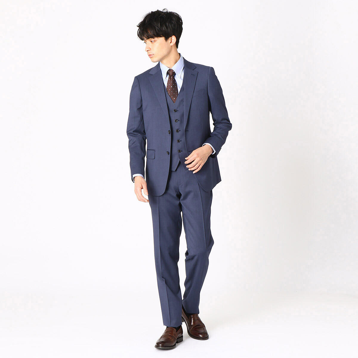 ★TV媒体着用商品★ZIGNONE デニムライク スーツ／コムサイズム（COMME CA ISM）