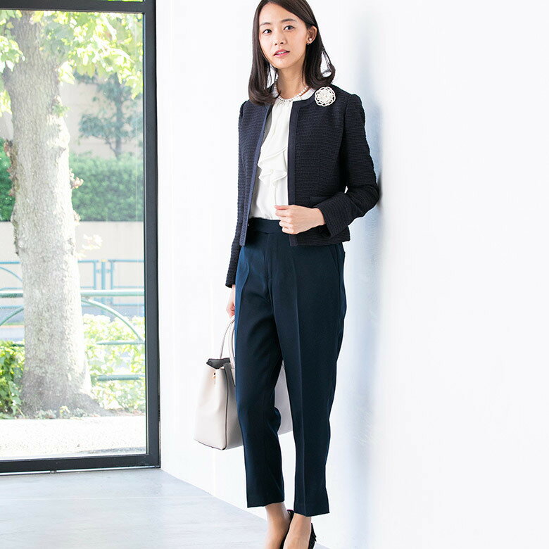 MilkTea『ツイードパールボタンテーラードスーツ』