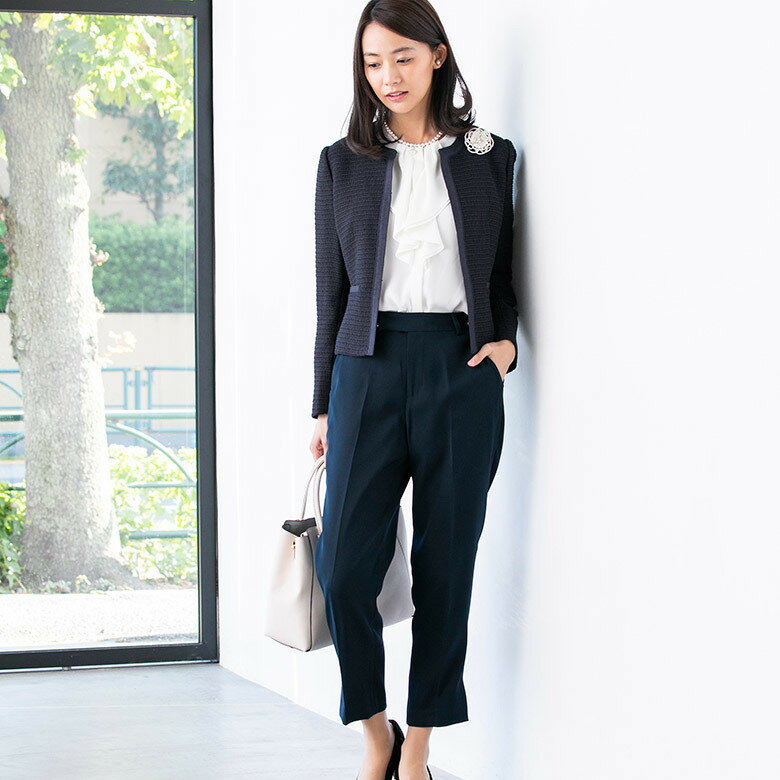 MilkTea『ツイードパールボタンテーラードスーツ』