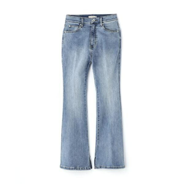 ◇《Sシリーズ対応商品》内スリットベルボトムデニムパンツ／フリーズマートのサムネイル