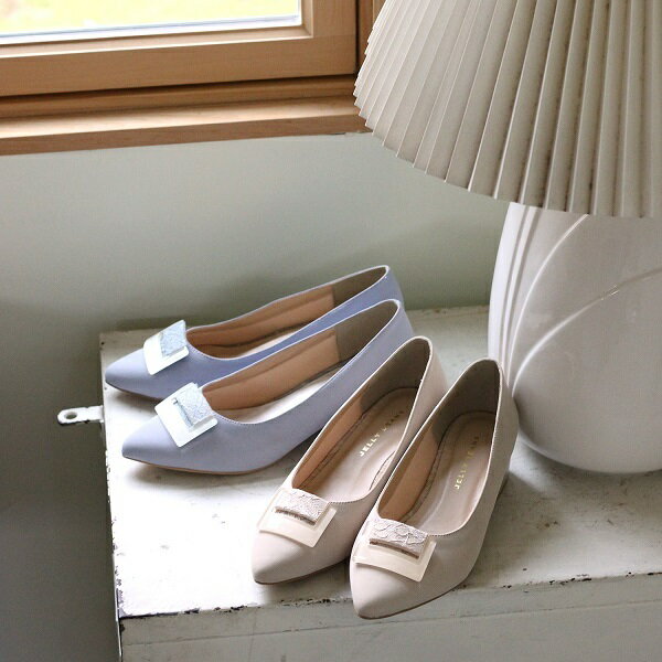 【21春夏新作】レースバックルパンプス／ジェリービーンズのサムネイル