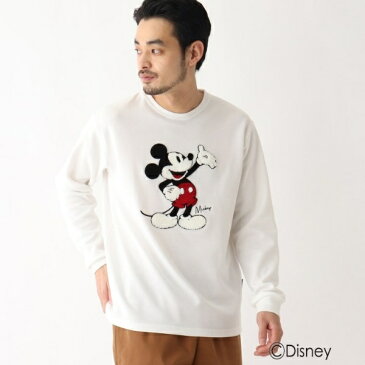 DISNEY ディズニーミッキーマウスさがら刺繍 ポンチロンT/ベース ステーション