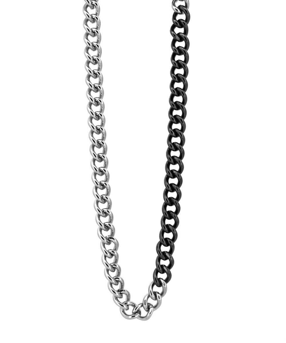 【限定展開】LH-1 チェーンネックレス/喜平/50cm/サージカルステンレス ブラック／ライオンハート（LION HEART）