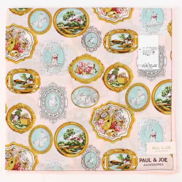 【50×50cm】プリントハンカチ（レディース）／ポールアンドジョーアクセソワ（PAUL ＆ JOE ACCESSOIRES）