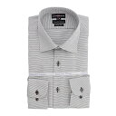 綿100％ 形態安定スリムフィット ワイドカラー長袖シャツ／タカキュー（TAKA-Q）