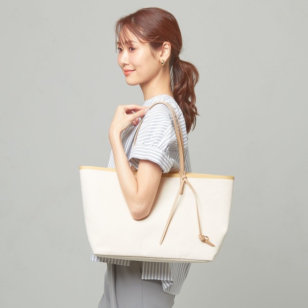 ＜closet　story＞キャンバス　フチラバー　トートバッグ／ザステーションストア ユナイテッドアローズ