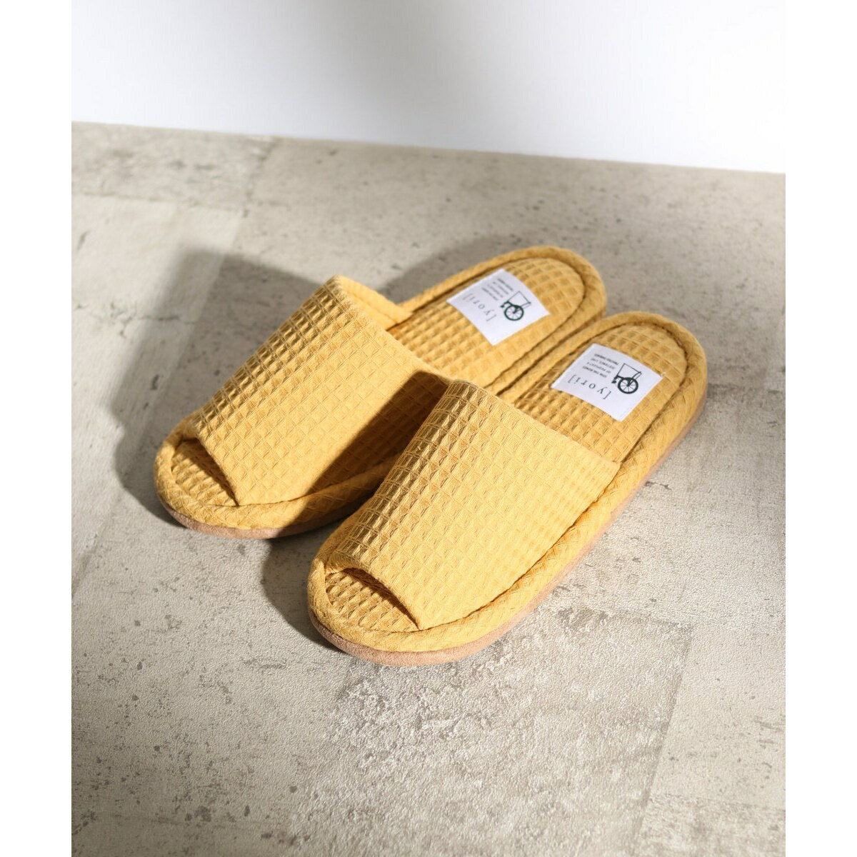 YORI 外縫いワッフルスリッパ M／トウキョウデザインチャンネル（TOKYO DESIGN CHANNEL）