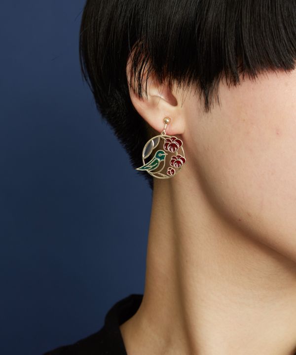 【カヤ】四季絵イヤリング／チャイハネ