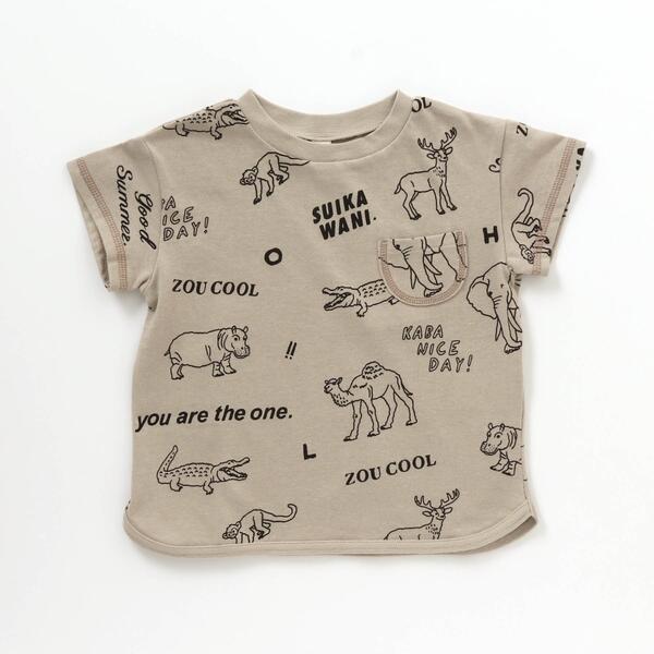 アニマル総柄Tシャツ／エフオーオンラインストアのサムネイル