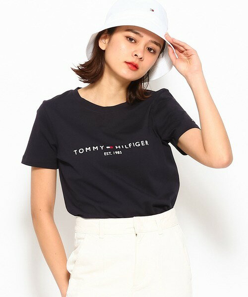 ベーシックロゴTシャツ／トミー ヒルフィガー（Tommy Hilfiger）