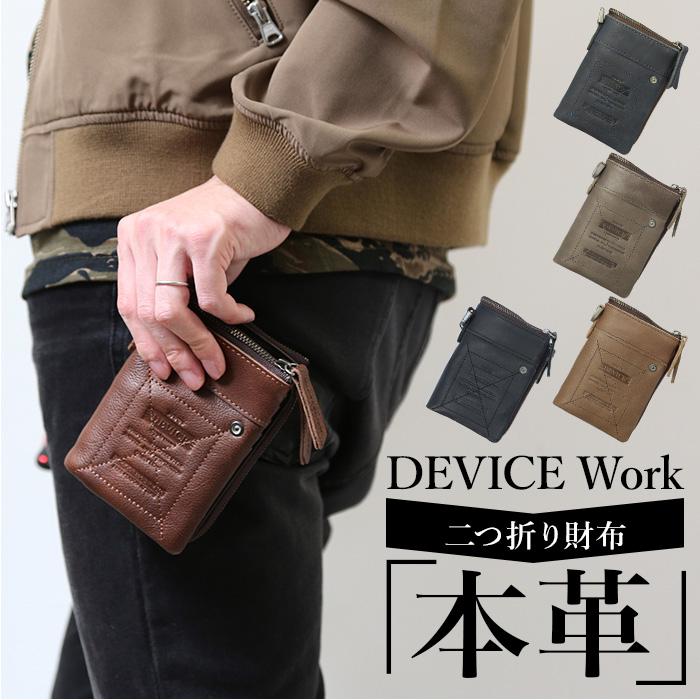 DEVICE 財布 DEVICE WORK 二つ折り財布 DPL60058／バックヤードファミリー（BACKYARD FAMILY）