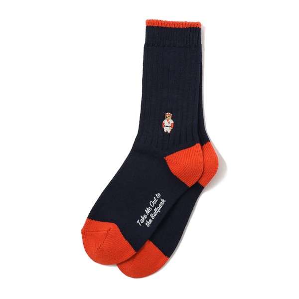 ROSTER　SOX／ロスターソックス　BASE　BALL　BEAR　RIB　SOX／ソックス／ウィ／ビーバー