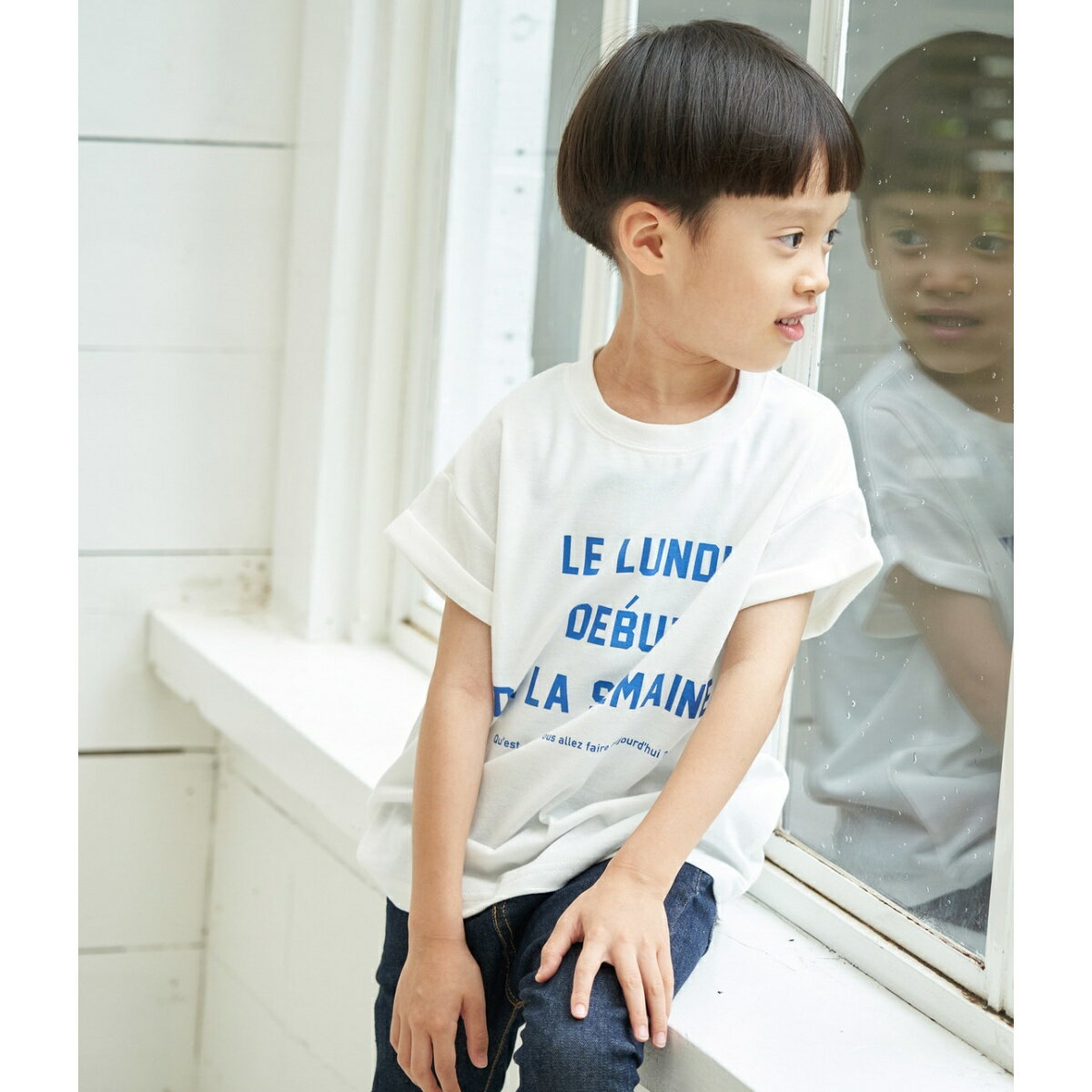 【KIDS】メッセージフレンチスリーブTシャツ／ロペピクニックキッズ（ROPE' PICNIC KIDS）のサムネイル