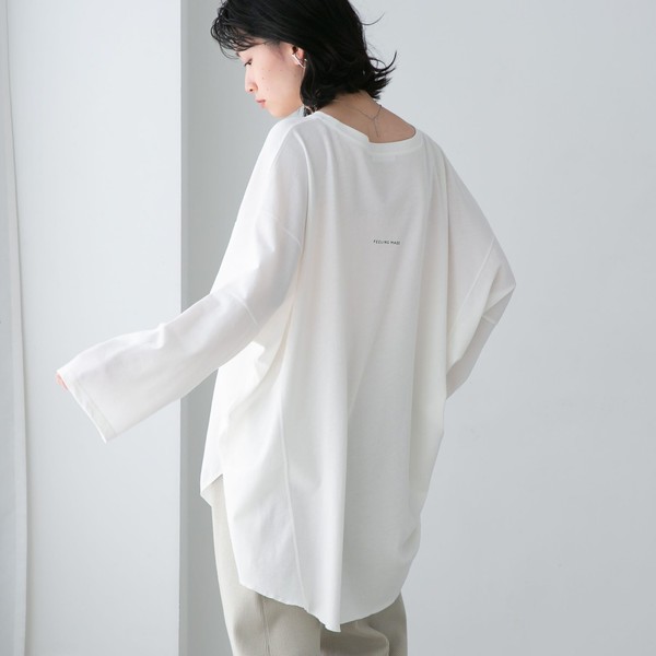 FEELING　MADE　ハイツイストコットン　ワイド　カットソー／フィーリングメイドのサムネイル