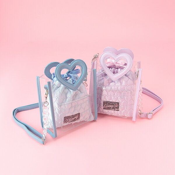 ハート持ち手クリアショルダーバッグ／メゾピアノジュニアのサムネイル