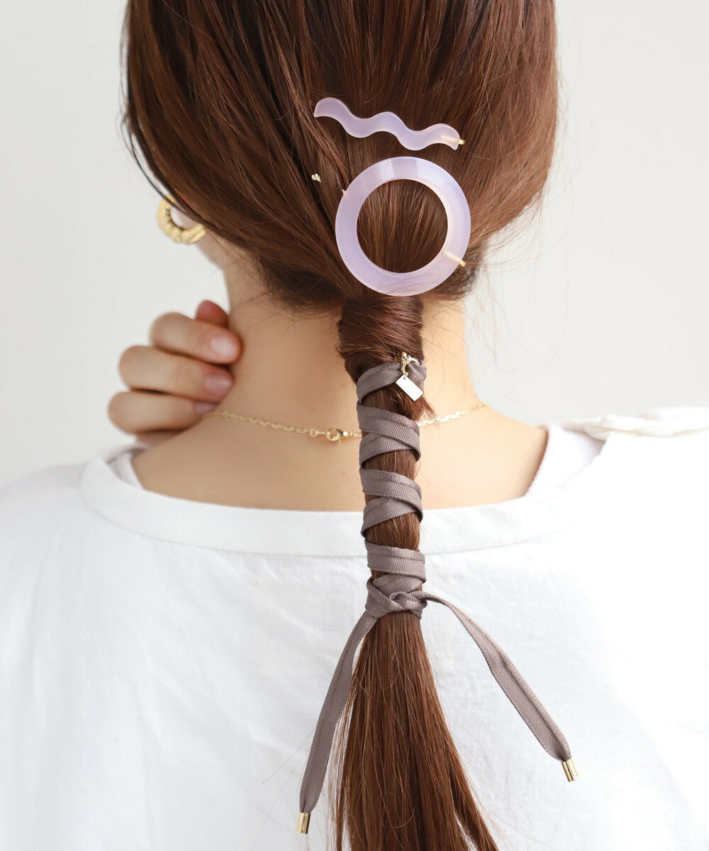 サークル×ウェーブラインのヘアピン[2本セット]／アネモネ（ANEMONE）