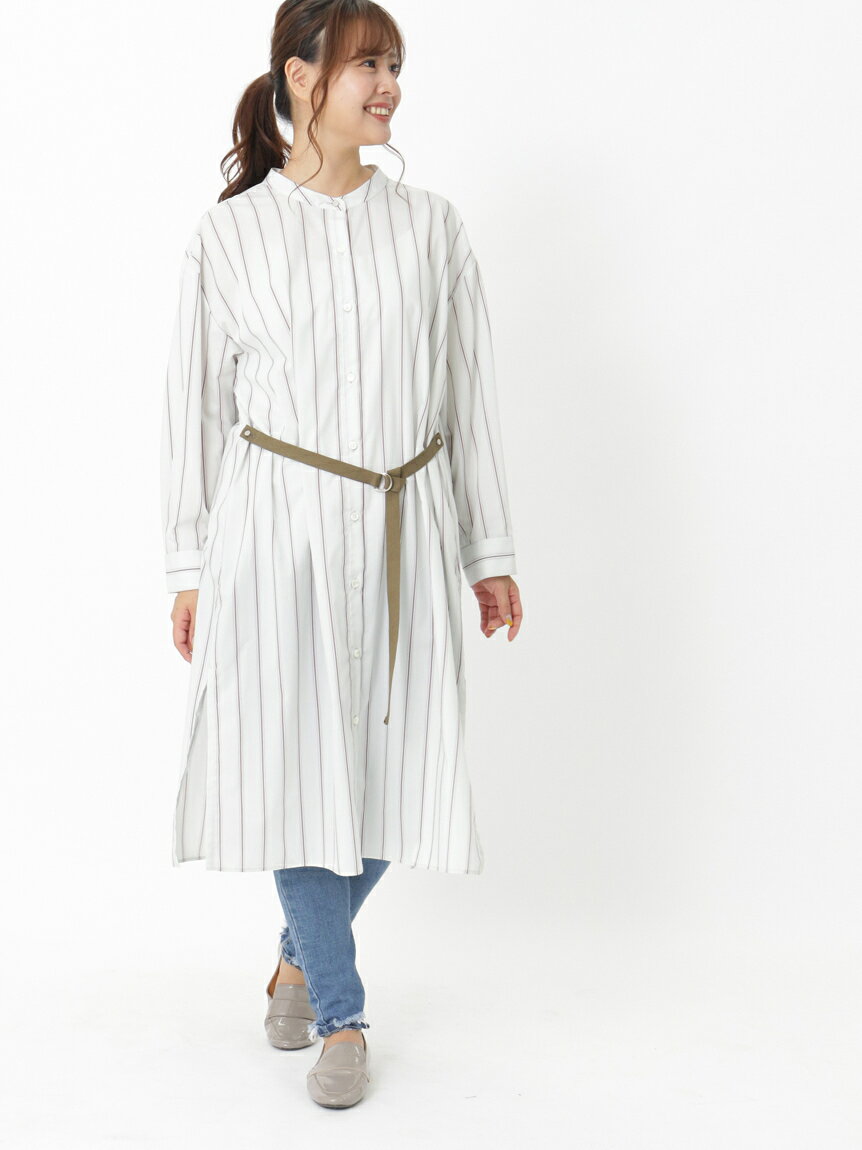 楽天丸井（マルイ）楽天市場店ストライプロングシャツチュニックAW／アル・ディ・ラ（AL DI LA）