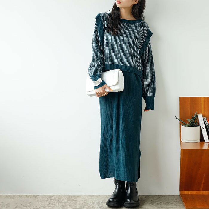 【2点セット】レイヤード2点セットワンピース/ジーラ バイ リュリュ(GeeRA)