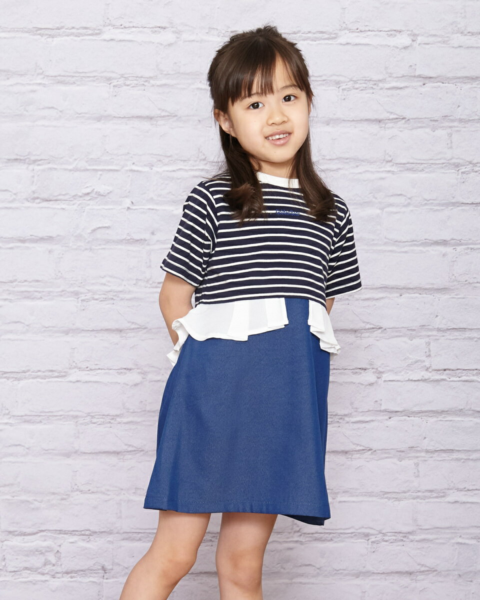 フリル切替ワンピース／ゴールデンベア（GOLDENBEAR）