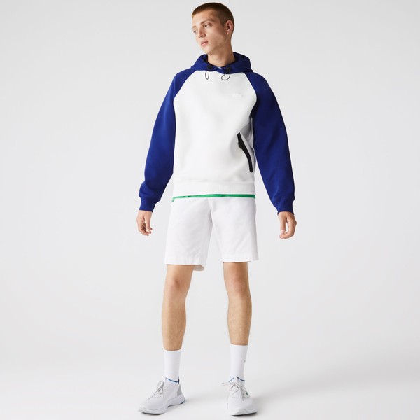 バイカラージップポケットスウェットフーディー／ラコステ（LACOSTE）