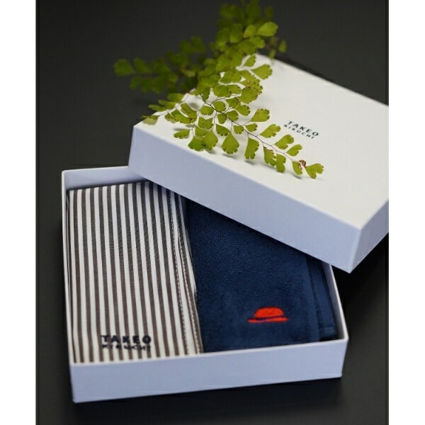 【GIFT】今治タオルハンカチ×ロンドンストライプハンカチ BOXセット／タケオキクチ（TAKEO KIKUCHI）