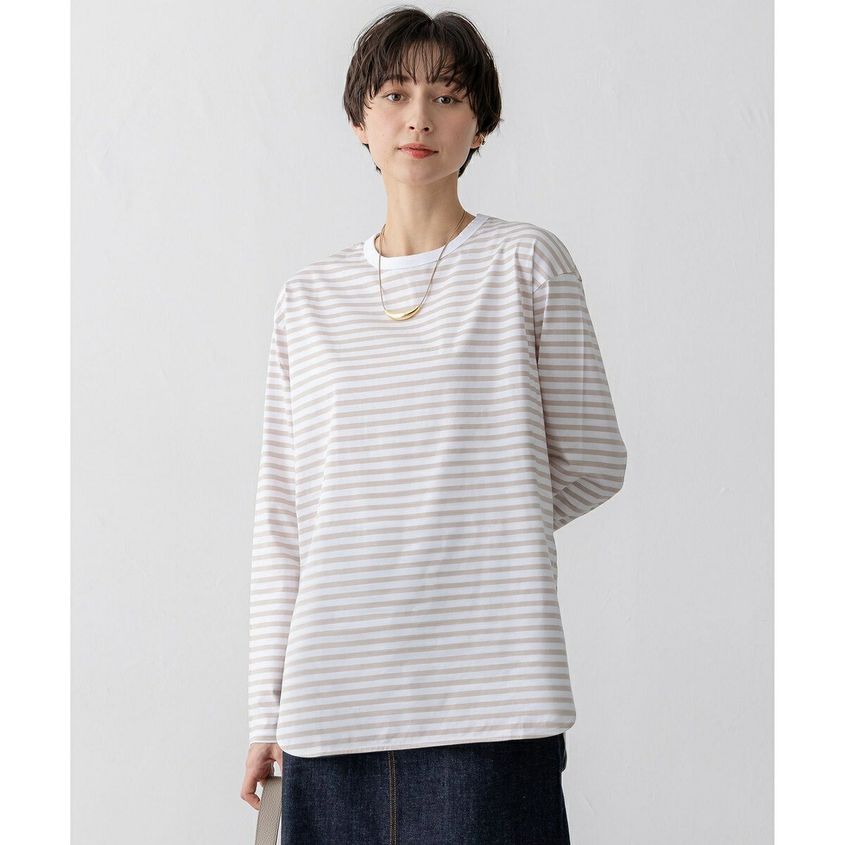 【大好評素材/洗える】コットンベアジャージー ロング Tシャツ／23区（23KU） 0101marui-12759963 丸井(マルイ)楽天市場店 サンプル画像3
