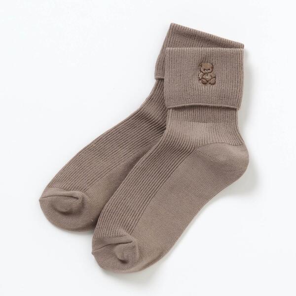 tiny bear（タイニーベア）刺繍ソックス／エフオーオンラインストア（F.O.Online）のサムネイル
