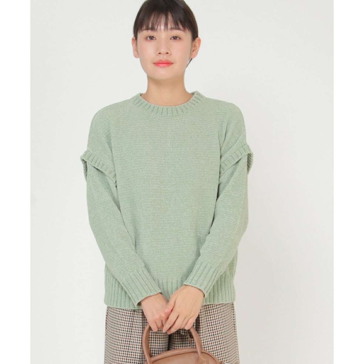 モールニット袖デザインプルオーバー／イッカ（ikka）のサムネイル