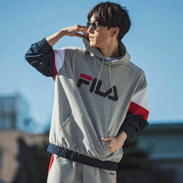 FILA(フィラ)切り替えロゴスウェットパーカー／フィラ（FILA）