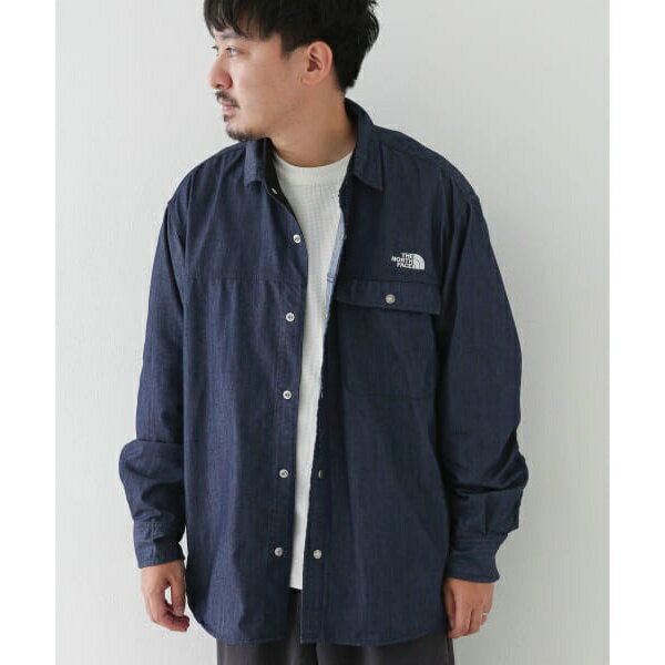 THE NORTH FACE　Long-Slee Nylon Denim Nuptse Shirts／アーバンリサーチ サニーレーベル