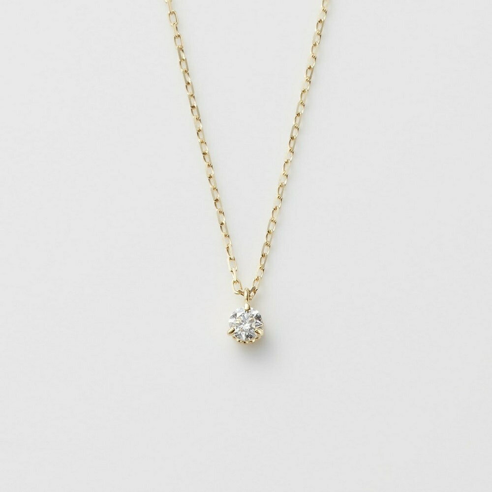 K18ダイヤモンドネックレス（0.05ct）／アガット（agete）
