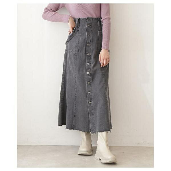 追加 [Sシリーズ対応商品]サスペンダー付パネル切替ナローデニムスカー ／フリーズマート（Free's Mart）のサムネイル