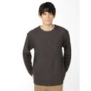 m.f.エディトリアル ウォッシャブル 幾何学柄 クルーニット/m.f.エディトリアル(m.f.editorial)