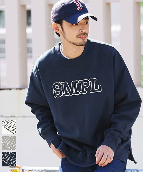 【メンズ】裏毛 ロゴスウェットトレーナー 全3色／コカ（coca）のサムネイル