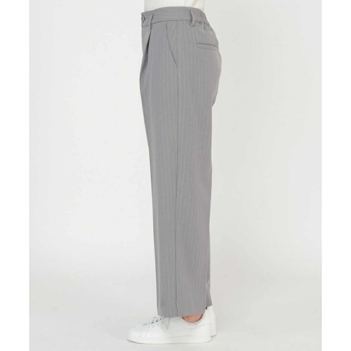 裏起毛ストレッチワイドパンツ／イッカ（ikka）