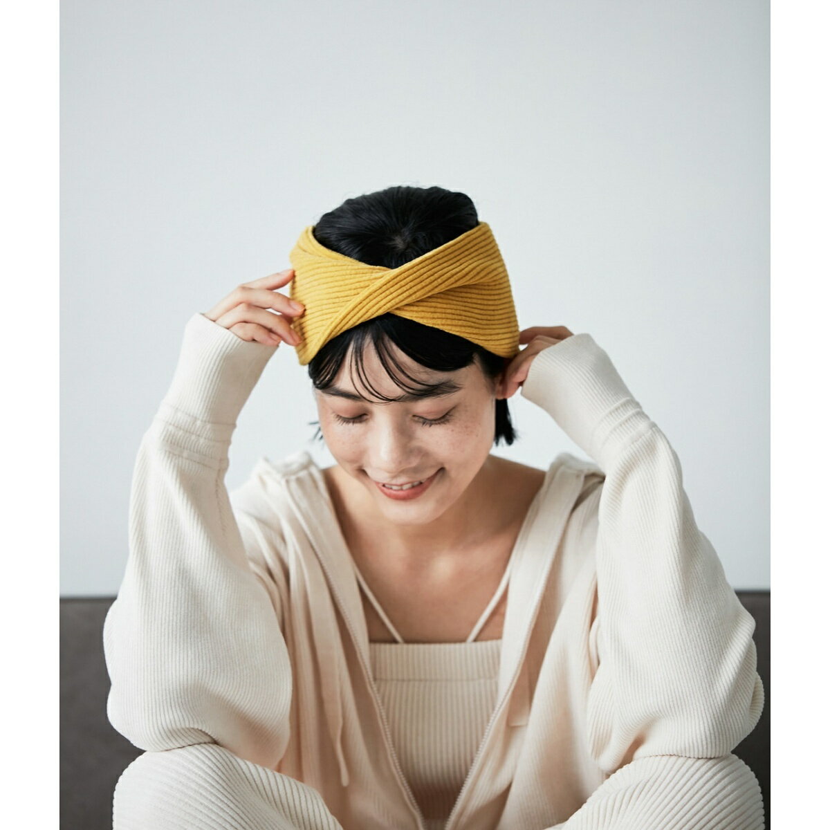 【極上の肌ざわり】ヘアバンド -CreamyCotton /クリーミーコットン-／サロン アダム エ ロペ（SALON adam et rope' ）
